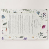 The Beatitudes Matthew 5:3–12 Floral Scripture ジグソーパズル (横)