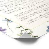 The Beatitudes Matthew 5:3–12 Floral Scripture ポスター (角)