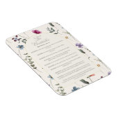 The Beatitudes Matthew 5:3–12 Floral Scripture マグネット (右側)