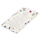 The Beatitudes Matthew 5:3–12 Floral Scripture マグネット (左側)