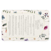 The Beatitudes Matthew 5:3–12 Floral Scripture マグネット (横)