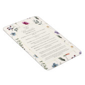 The Beatitudes Matthew 5:3–12 Floral Scripture マグネット (右側)