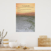 The Beatitudes Poster (vertical) ポスター (キッチン)