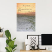 The Beatitudes Poster (vertical) ポスター (ホームオフィス)