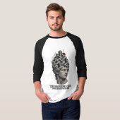The Beautiful Chaos – Surreal Classical Art Raglan Tシャツ (正面フル)