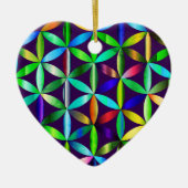 The Beautiful Flower of Life Valentines Day Tree  セラミックオーナメント (正面)