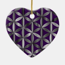 The Beautiful Flower of Life Valentines Day Tree  セラミックオーナメント
