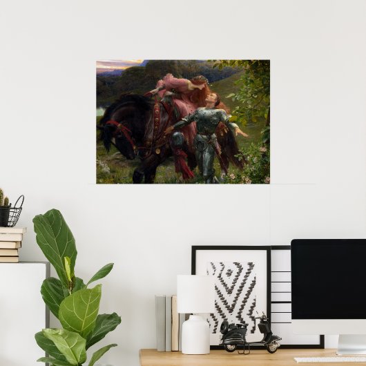 The Beautiful Lady Without Mercy by Frank Dicksee ポスター (ホームオフィス)