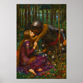 The Beautiful Lady Without Pity by Waterhouse ポスター