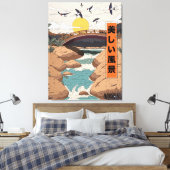 The Beautiful Landscape キャンバスプリント (インサイチュ (寝室))
