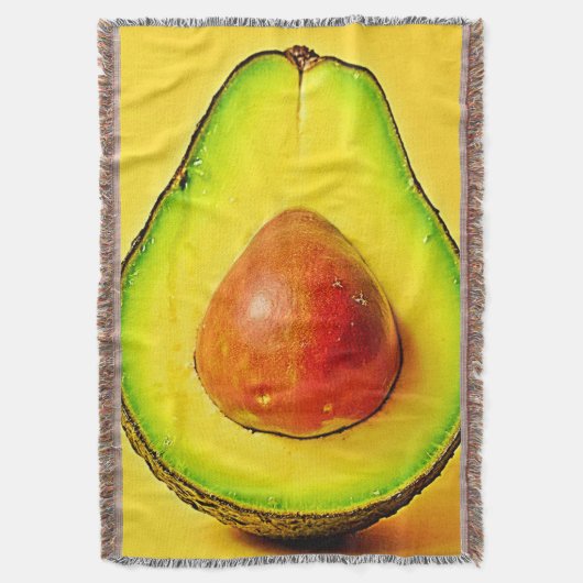 The Beauty of a Healthy Avocado Design スローブランケット (正面縦)
