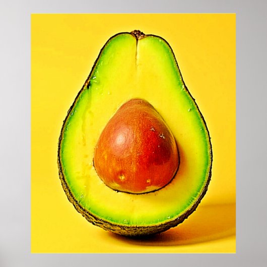 The Beauty of a Healthy Avocado Design ポスター (正面)