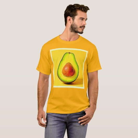 The Beauty of a Healthy Avocado Design Tシャツ (正面フル)