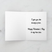 The Beauty of Love Valentine's Day シーズンカード (内部)