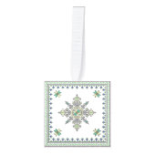 The Beauty of Moroccan Embroidery キューブオーナメント (正面)