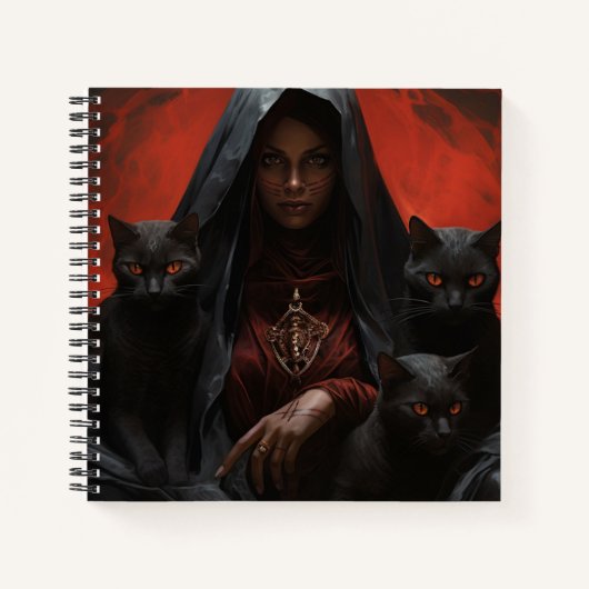 The Beauty of the Woman and Her Cats ノートブック (正面)