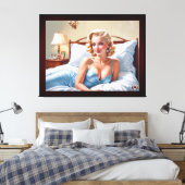 The Bed Is Just AI 素晴らし Concept Art by Xzendor7 キャンバスプリント (インサイチュ (寝室))