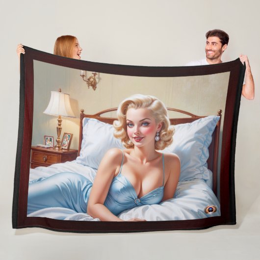 The Bed Is Just AI 素晴らし Concept Art by Xzendor7 フリースブランケット (インサイチュ)