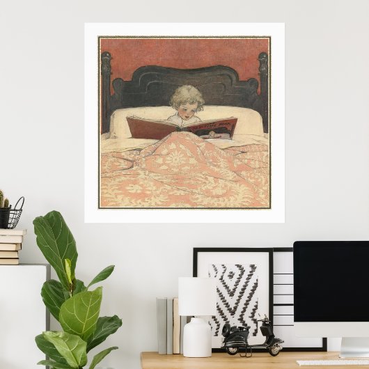 The Bed-Time Book by Jessie Willcox Smith ポスター (ホームオフィス)