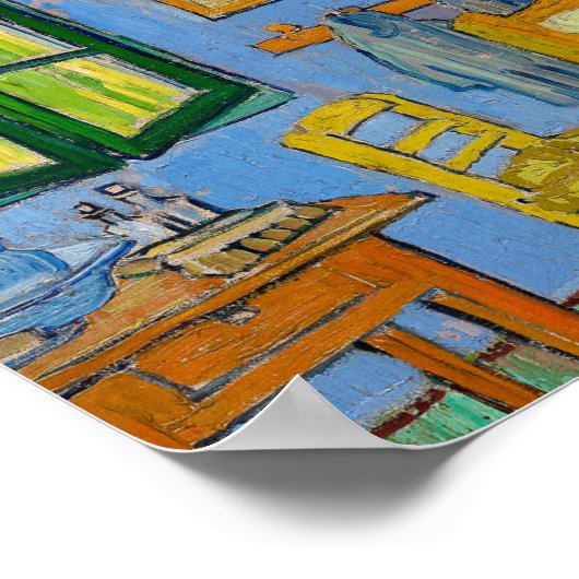 The Bedroom by Vincent van Gogh ポスター (角)