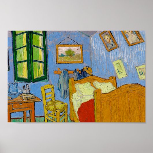 The Bedroom by Vincent van Gogh ポスター (正面)