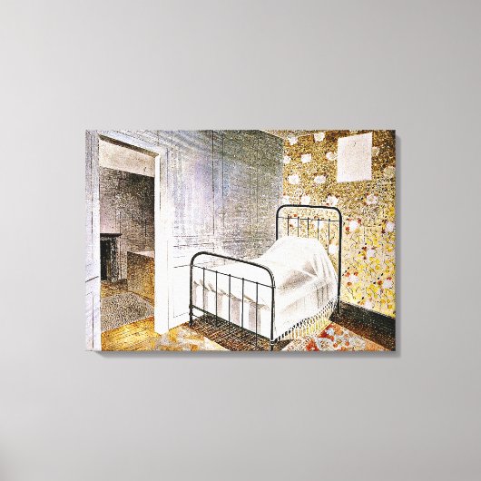 The Bedstead、Eric Ravilious art キャンバスプリント (正面)