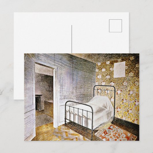 The Bedstead、Eric Ravilious art シーズンポストカード (正面/裏面)