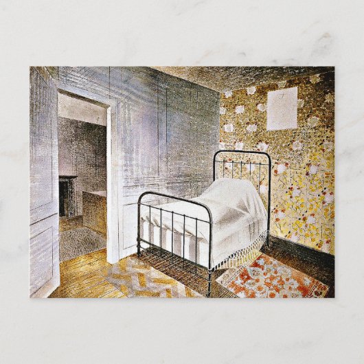 The Bedstead、Eric Ravilious art シーズンポストカード (正面)