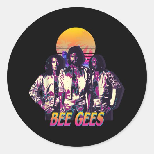 The Bee Gees Live For Men And Women ラウンドシール (正面)