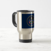 The Beehive State Industry Flag of Utah Beer Stein トラベルマグ (正面左)