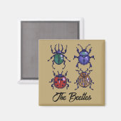 The Beetles, pixelart マグネット (正面/裏面)
