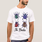 The Beetles, pixelart Tシャツ (正面)