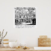 The Beggar's Opera Burlesqued, 1728 ポスター (キッチン)