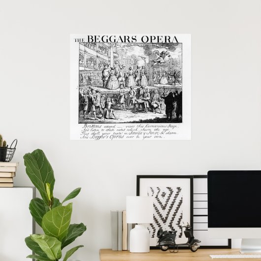 The Beggar's Opera Burlesqued, 1728 ポスター (ホームオフィス)
