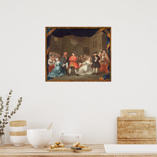 The Beggar's Opera William Hogarth Fine Art ポスター (キッチン)