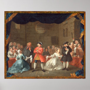 The Beggar's Opera William Hogarth Fine Art ポスター