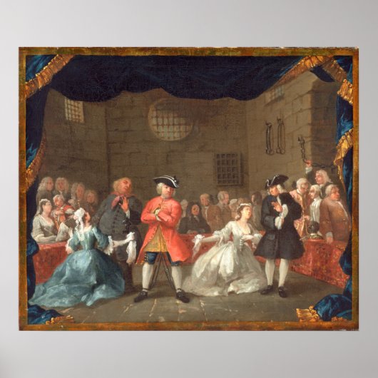 The Beggar's Opera William Hogarth Fine Art ポスター (正面)