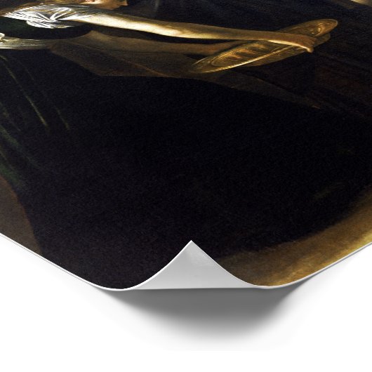 The Beheading of Saint John by Caravaggio – ポスター (角)