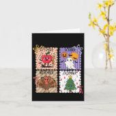 The ber Months Back To School Halloween Thanksgivi カード (黄色い花)