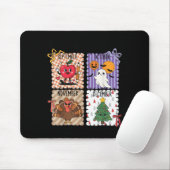 The ber Months Back To School Halloween Thanksgivi マウスパッド (マウス)