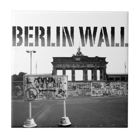 The Berlin Wall Germany 1989 - Pro Photo タイル (正面)