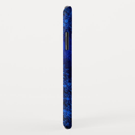 The Berry Blue Sparkling Floral art Case-Mate iPhoneケース (裏面/右)