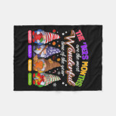 The Bers Monthsは最も素晴らしい時間である フリースブランケット (正面(横))