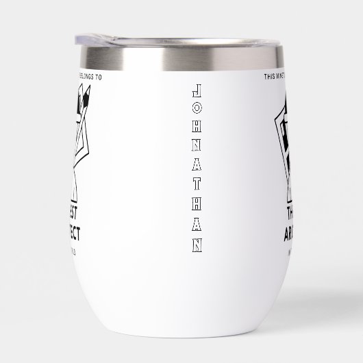 The Best Architect in the World Personalized Name  (右面)