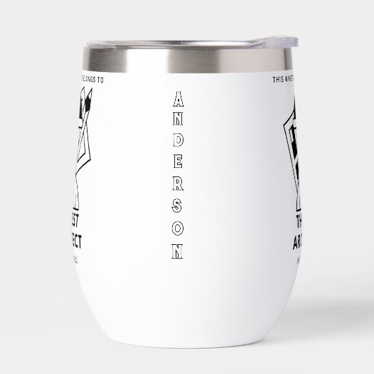 The Best Architect in the World Personalized Name  (左面)