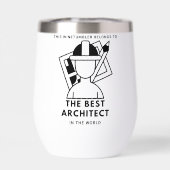 The Best Architect in the World Personalized Name  (背面)