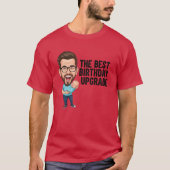 The Best Birthday Upgrade Dad with Glasses Tシャツ (正面)