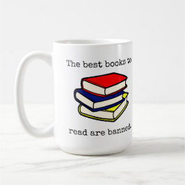 The Best Books to Read Are Banned コーヒーマグカップ