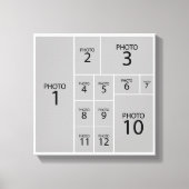 The Best Collage Maker Create 12 photos キャンバスプリント (正面)