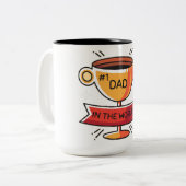 the best dad ツートーンマグカップ (正面左)